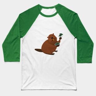 Eating Beaver Baseball T-Shirt